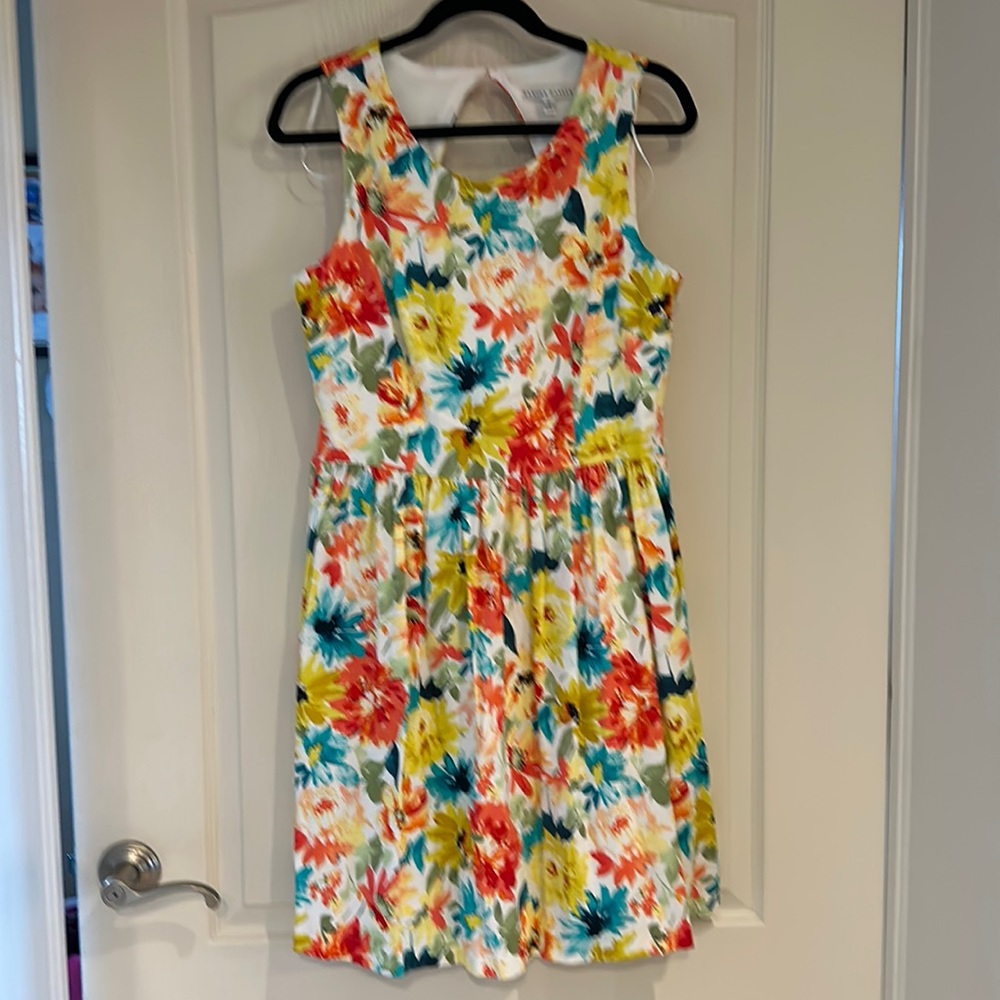 Bright floral sun dress
